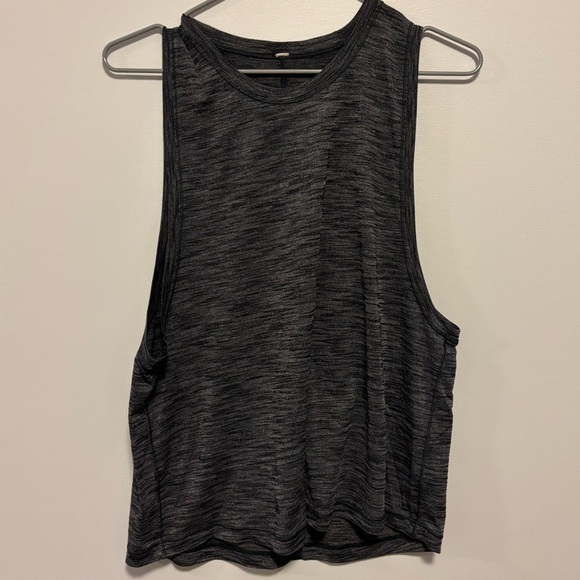 Lululemon Sweat Date Tank Heathered Black - Size 4 - Picture 7 of 9